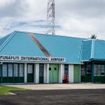 El aeropuerto de Funafuti en Tuvalu.
