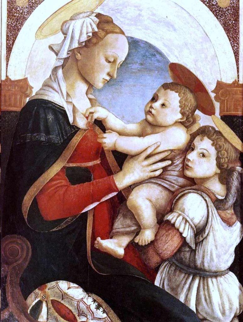 Virgen y el Niño de Botticelli